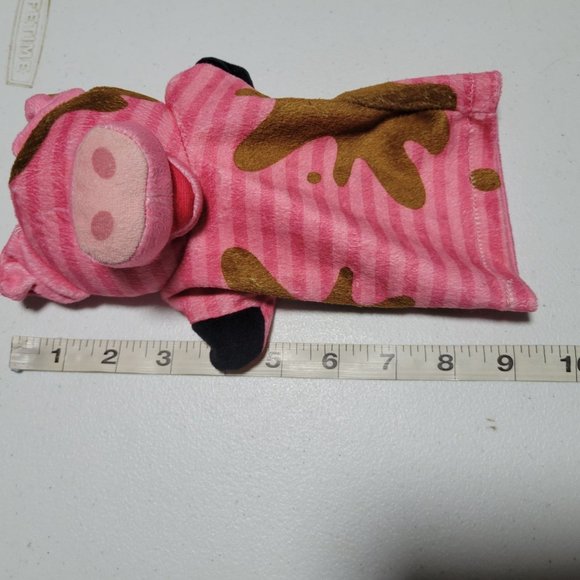 Melissa & Doug Farm Animal Dirty Pig Hand Puppet Plush Mud Spots Educational Toy - Picture 5 of 5